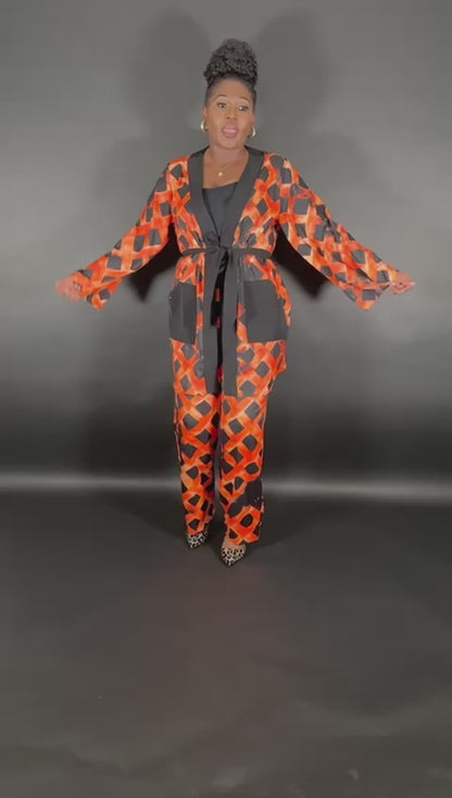 2PIECE BELTED PALAZZO PANT SET