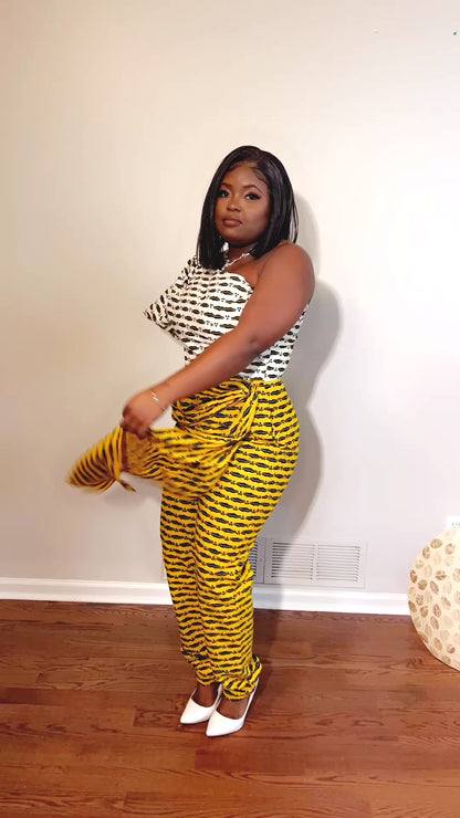 African Print Ankara Jumpsuit